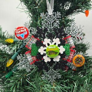 OOAK National Lampoon's Christmas Vacation Ornament Snowflake Griswold Family